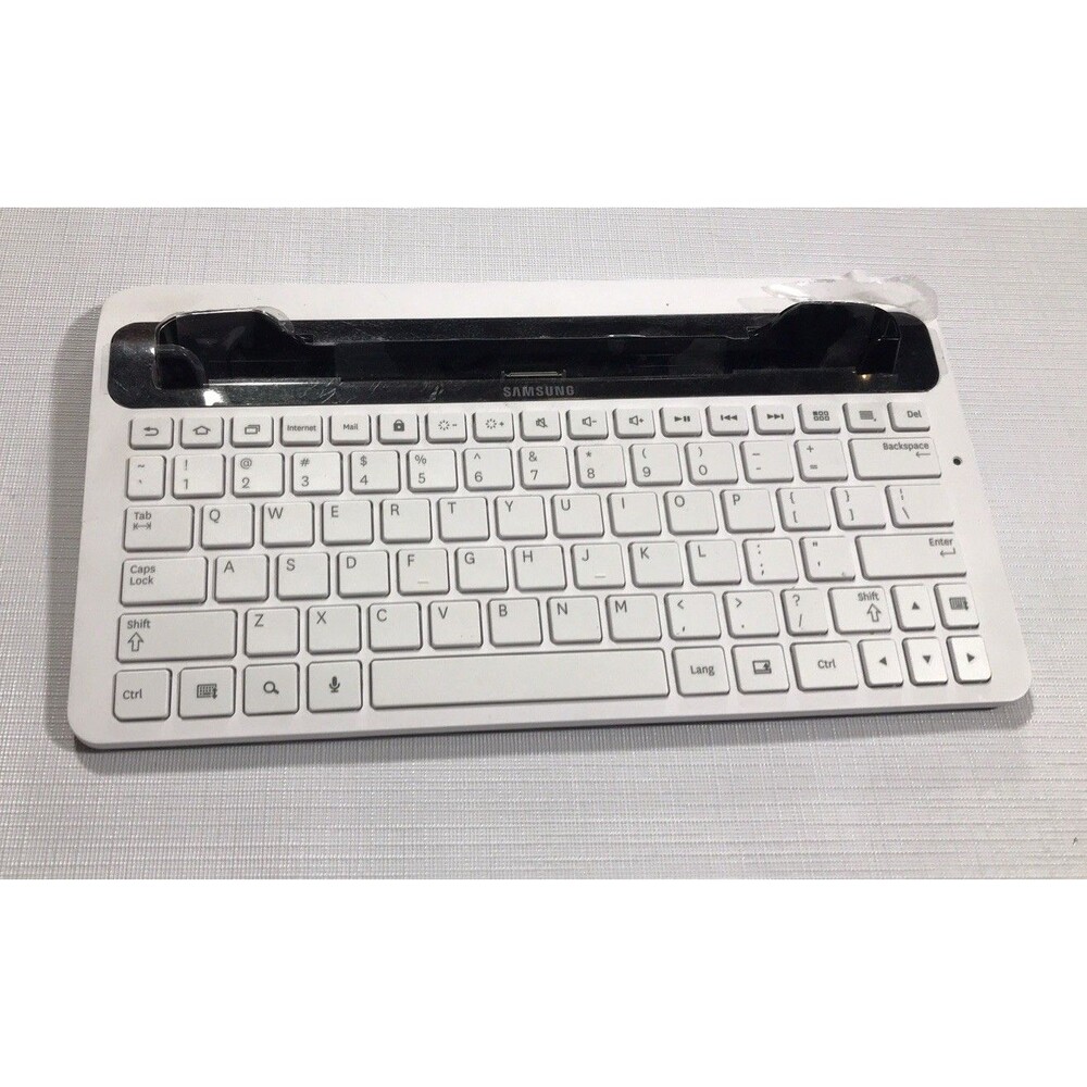 Samsung Mini Ipad Keyboard White and black S/N DF1C220AS P/N:ECR-K15AWEBXAR